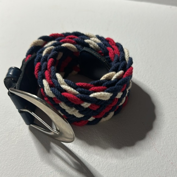 Vintage 1970-80s Ribco braided western belt red blue and white 34” - Picture 9 of 9